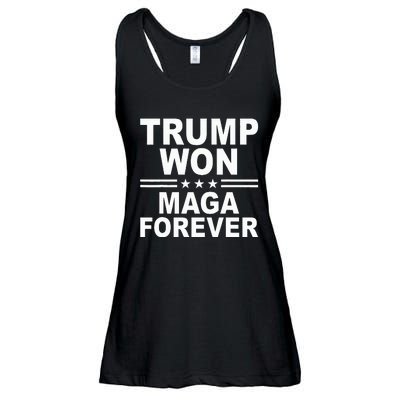 Trump Won Maga Forever Ladies Essential Flowy Tank