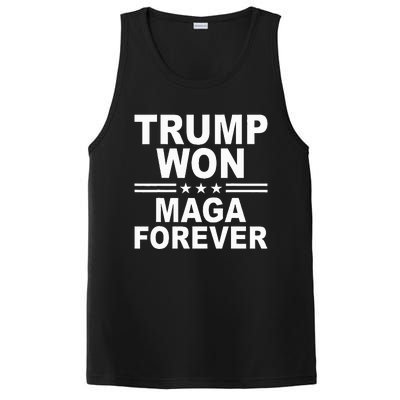 Trump Won Maga Forever PosiCharge Competitor Tank