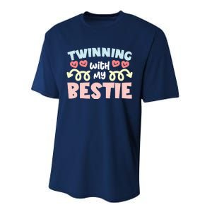 Twinning With My Bestie Spirit Week Twin Day Best Friend Performance Sprint T-Shirt