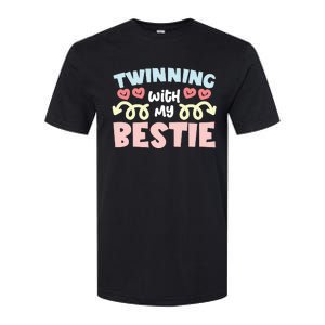 Twinning With My Bestie Spirit Week Twin Day Best Friend Softstyle CVC T-Shirt