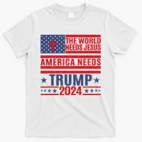 The World Needs Jesus America Needs Trump 2024 T-Shirt