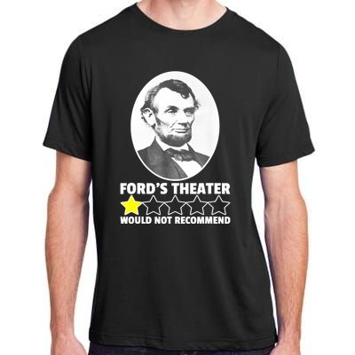 Theater Would Not Recommend 1Star Abraham Lincoln Adult ChromaSoft Performance T-Shirt