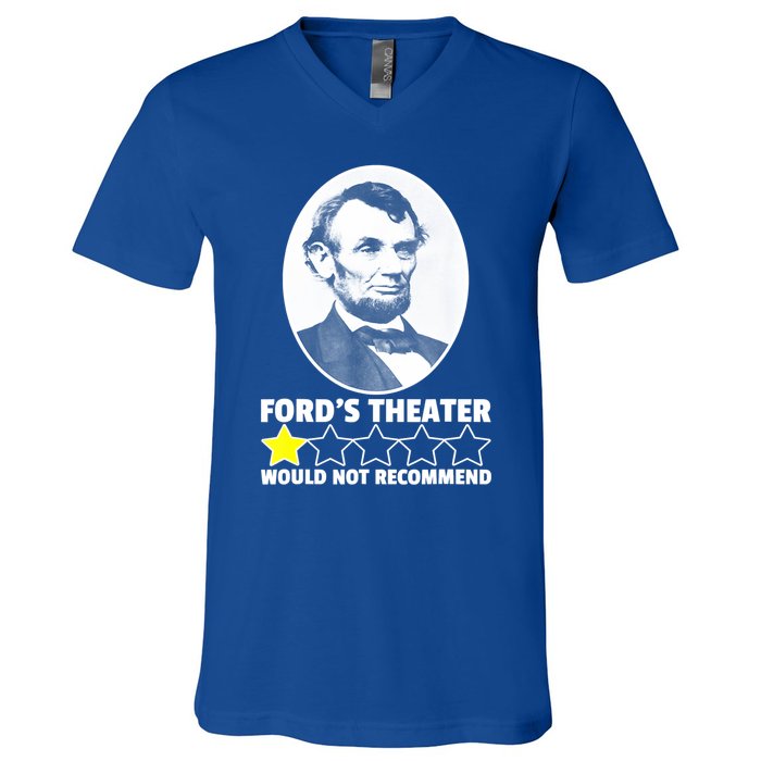 Theater Would Not Recommend 1Star Abraham Lincoln V-Neck T-Shirt