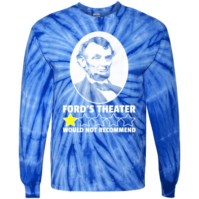 Theater Would Not Recommend 1Star Abraham Lincoln Tie-Dye Long Sleeve Shirt