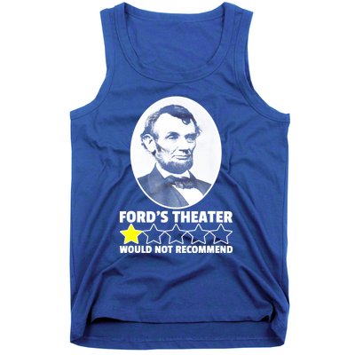 Theater Would Not Recommend 1Star Abraham Lincoln Tank Top