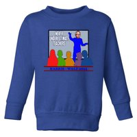 Tim Walz Never Underestimate Teachers Harris Walz 2024 Toddler Sweatshirt