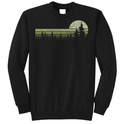 Trees Wildlife Nature Vintage Forest Sweatshirt