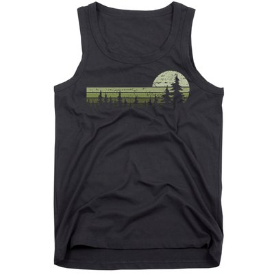 Trees Wildlife Nature Vintage Forest Tank Top