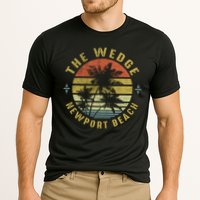 The Wedge Newport Beach Retro Palm Sunset Meaningful Giftbeach Design Gift Cooling Performance Crew T-Shirt
