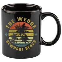 The Wedge Newport Beach Retro Palm Sunset Meaningful Giftbeach Design Gift 11oz C Handle Ceramic Mug