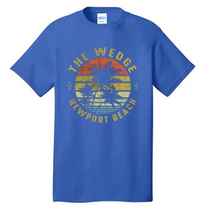 The Wedge Newport Beach Retro Palm Sunset Meaningful Giftbeach Design Gift Tall T-Shirt