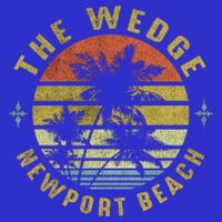 The Wedge Newport Beach Retro Palm Sunset Meaningful Giftbeach Design Gift Button
