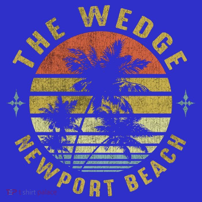 The Wedge Newport Beach Retro Palm Sunset Meaningful Giftbeach Design Gift 16 in Basic Backpack