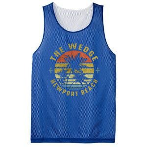 The Wedge Newport Beach Retro Palm Sunset Meaningful Giftbeach Design Gift Mesh Reversible Basketball Jersey Tank