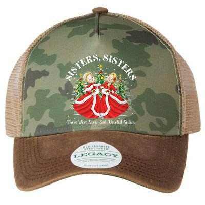 There Were Never Such Devoted Sisters Christmas Xmas Pajamas Legacy Tie Dye Trucker Hat