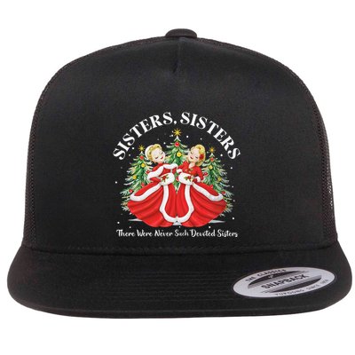 There Were Never Such Devoted Sisters Christmas Xmas Pajamas Flatbill Hat