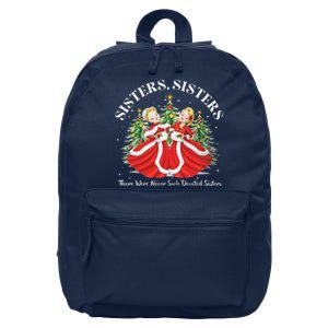 There Were Never Such Devoted Sisters Christmas Xmas Pajamas 16 in Basic Backpack