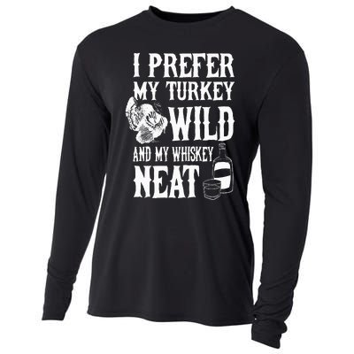 Thanksgiving Whiskey Neat Cooling Performance Long Sleeve Crew