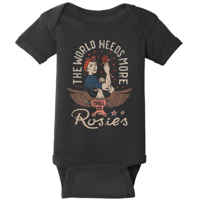 The World Needs More Rosies Funny Design Baby Bodysuit