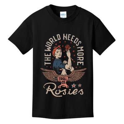 The World Needs More Rosies Funny Design Kids T-Shirt