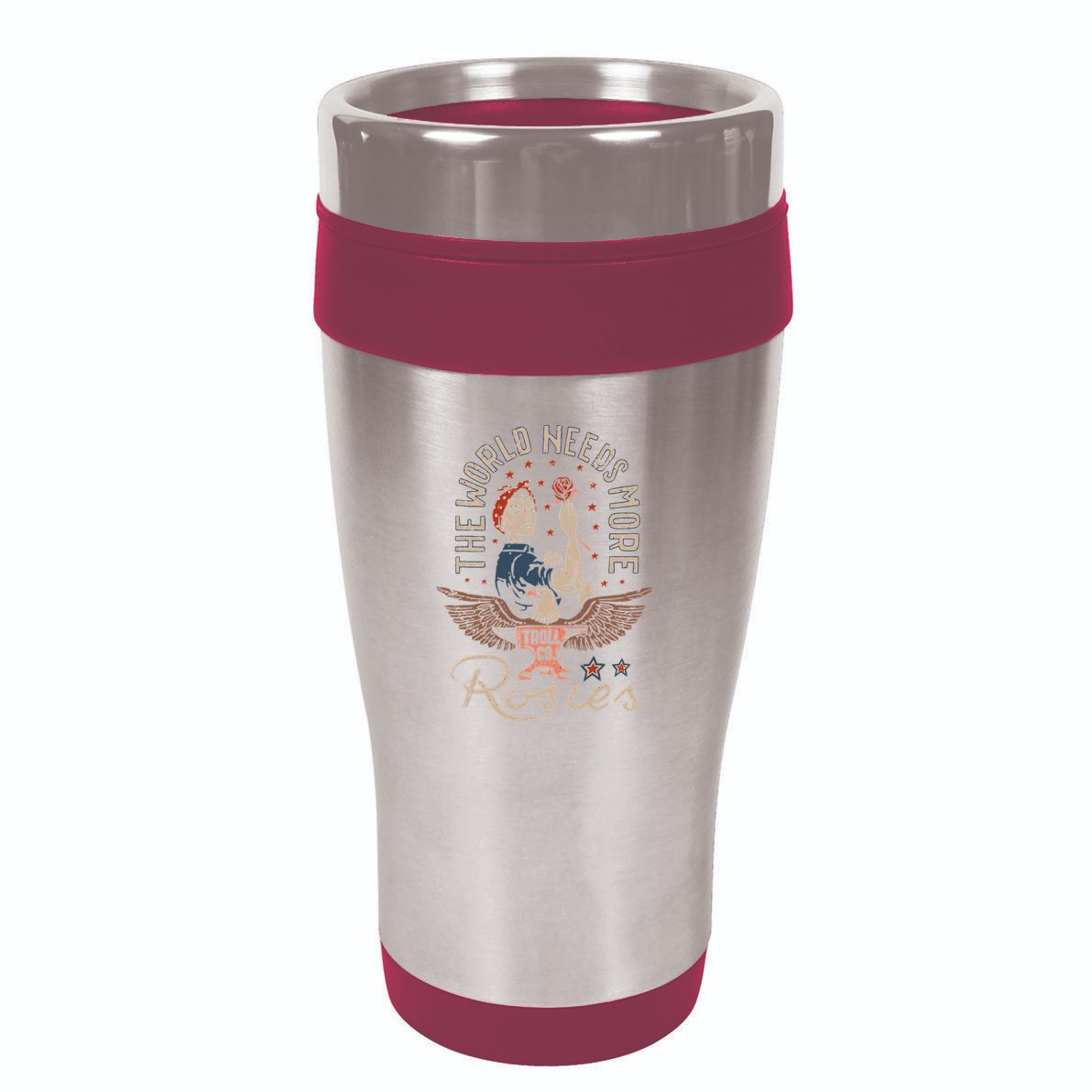 The World Needs More Rosies Funny Design 16oz Travel Tumbler