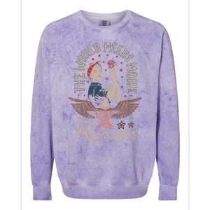 The World Needs More Rosies Funny Design Colorblast Crewneck Sweatshirt