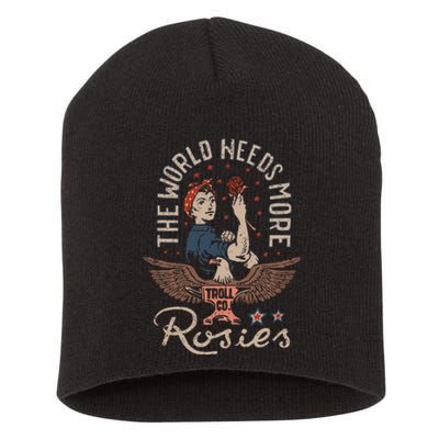 The World Needs More Rosies Funny Design Short Acrylic Beanie