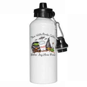 This Witch Needs Coffee Before Any Hocus Pocus Aluminum Water Bottle