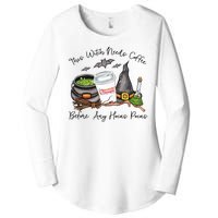 This Witch Needs Coffee Before Any Hocus Pocus Women's Perfect Tri Tunic Long Sleeve Shirt