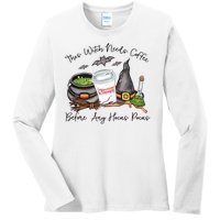 This Witch Needs Coffee Before Any Hocus Pocus Ladies Long Sleeve Shirt