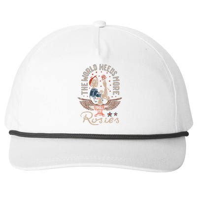 The World Needs More Rosies Funny Design Snapback Five-Panel Rope Hat