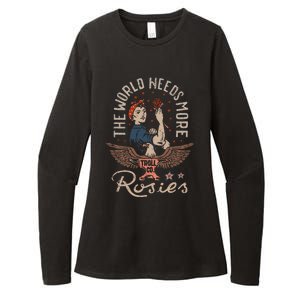 The World Needs More Rosies Funny Design Womens CVC Long Sleeve Shirt