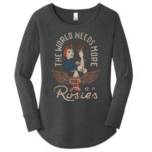 The World Needs More Rosies Funny Design Women's Perfect Tri Tunic Long Sleeve Shirt