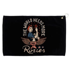 The World Needs More Rosies Funny Design Grommeted Golf Towel