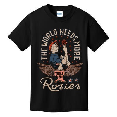 The World Needs More Rosies Funny Design Kids T-Shirt