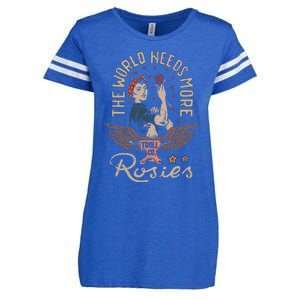 The World Needs More Rosies Funny Design Enza Ladies Jersey Football T-Shirt