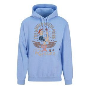 The World Needs More Rosies Funny Design Unisex Surf Hoodie