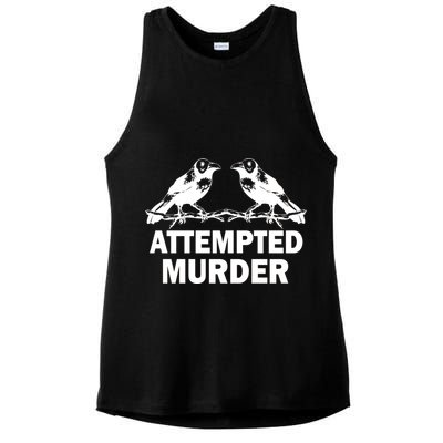 Two Crows Attempted Murder Ladies PosiCharge Tri-Blend Wicking Tank