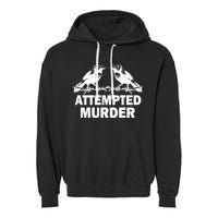 Two Crows Attempted Murder Garment-Dyed Fleece Hoodie