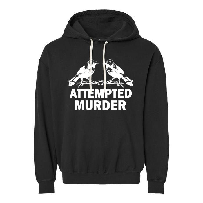 Two Crows Attempted Murder Garment-Dyed Fleece Hoodie