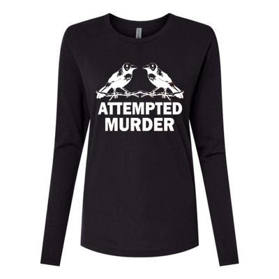 Two Crows Attempted Murder Womens Cotton Relaxed Long Sleeve T-Shirt