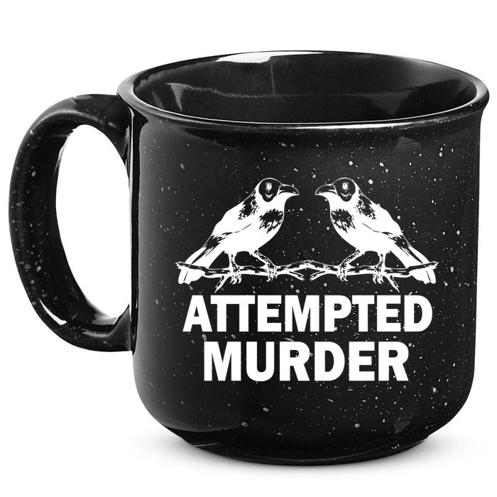 Two Crows Attempted Murder 15oz Campfire Ceramic Mug