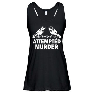 Two Crows Attempted Murder Ladies Essential Flowy Tank