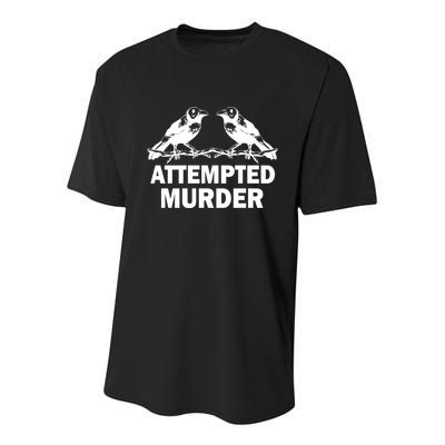 Two Crows Attempted Murder Youth Performance Sprint T-Shirt
