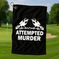 Two Crows Attempted Murder Golf Towel