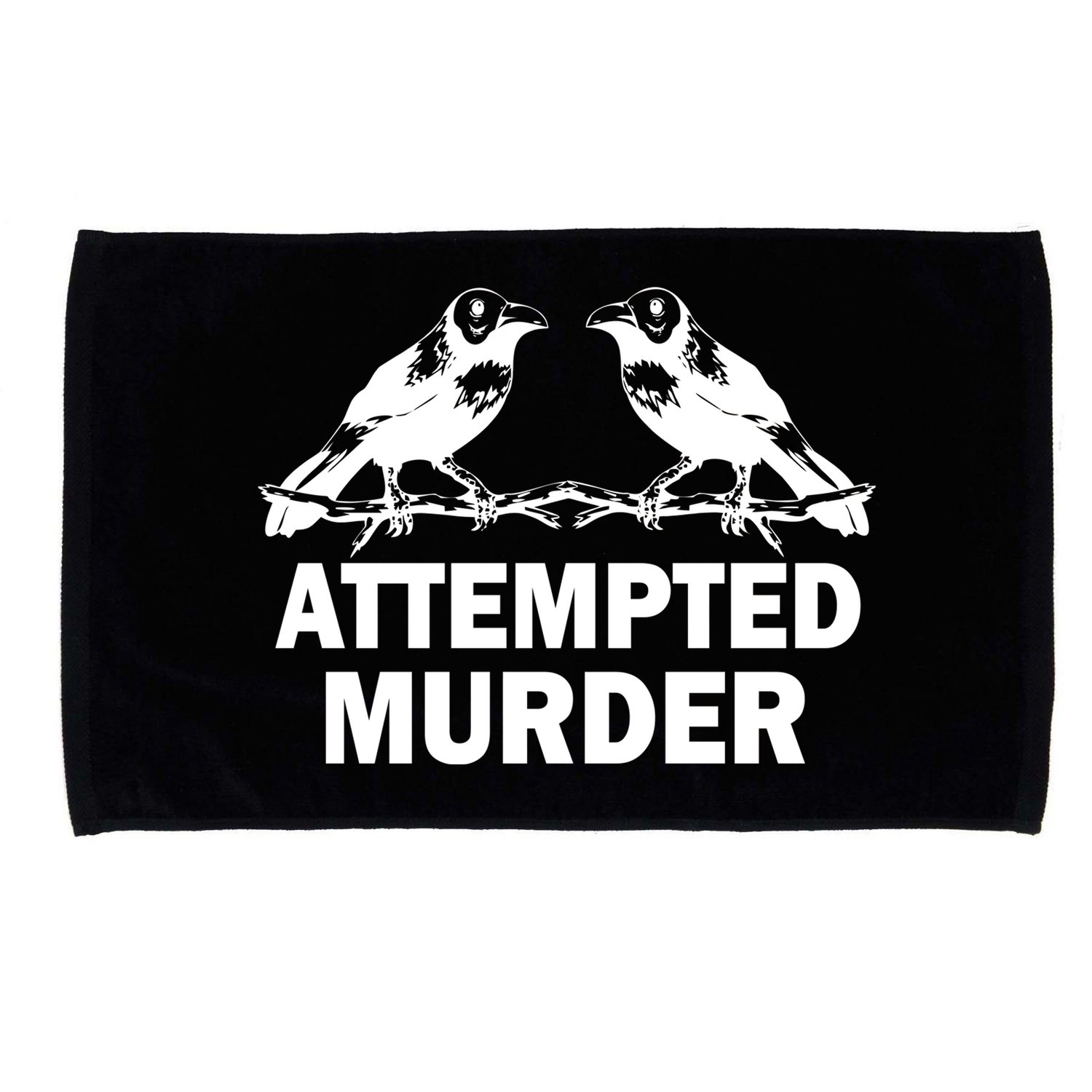 Two Crows Attempted Murder Microfiber Hand Towel