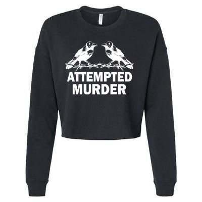 Two Crows Attempted Murder Cropped Pullover Crew