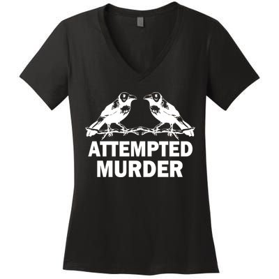 Two Crows Attempted Murder Women's V-Neck T-Shirt