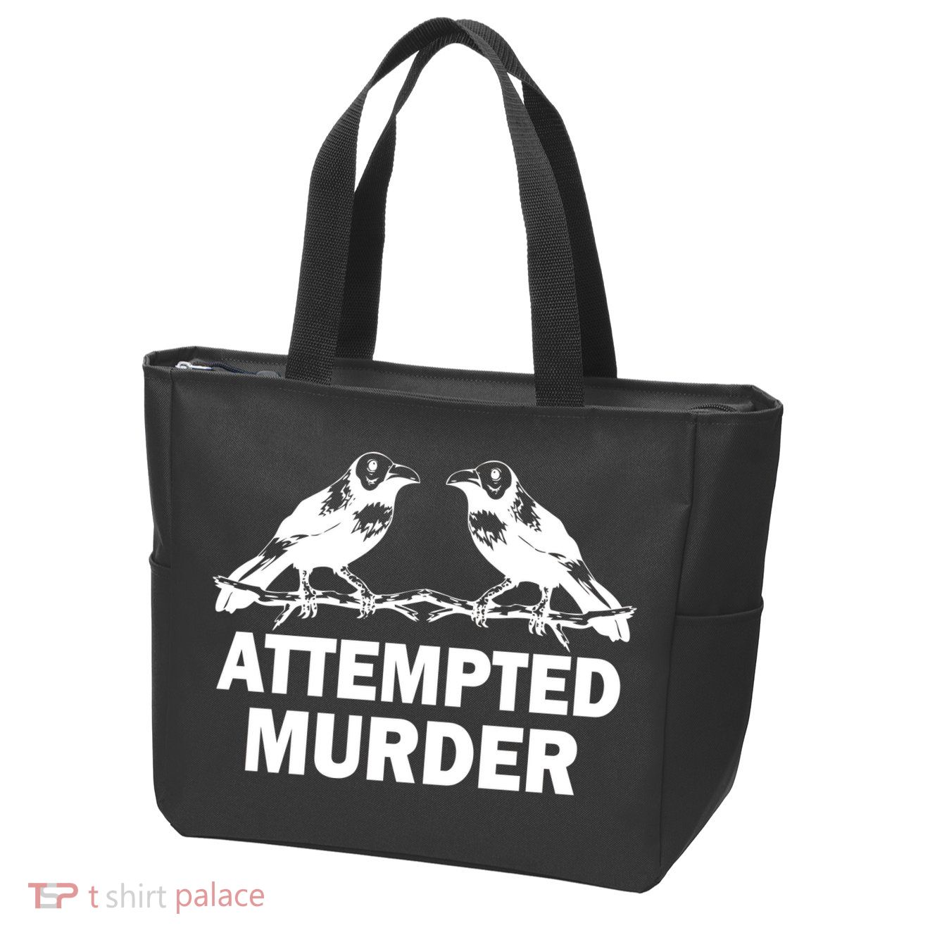 Two Crows Attempted Murder Zip Tote Bag