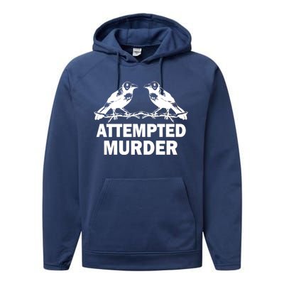 Two Crows Attempted Murder Performance Fleece Hoodie